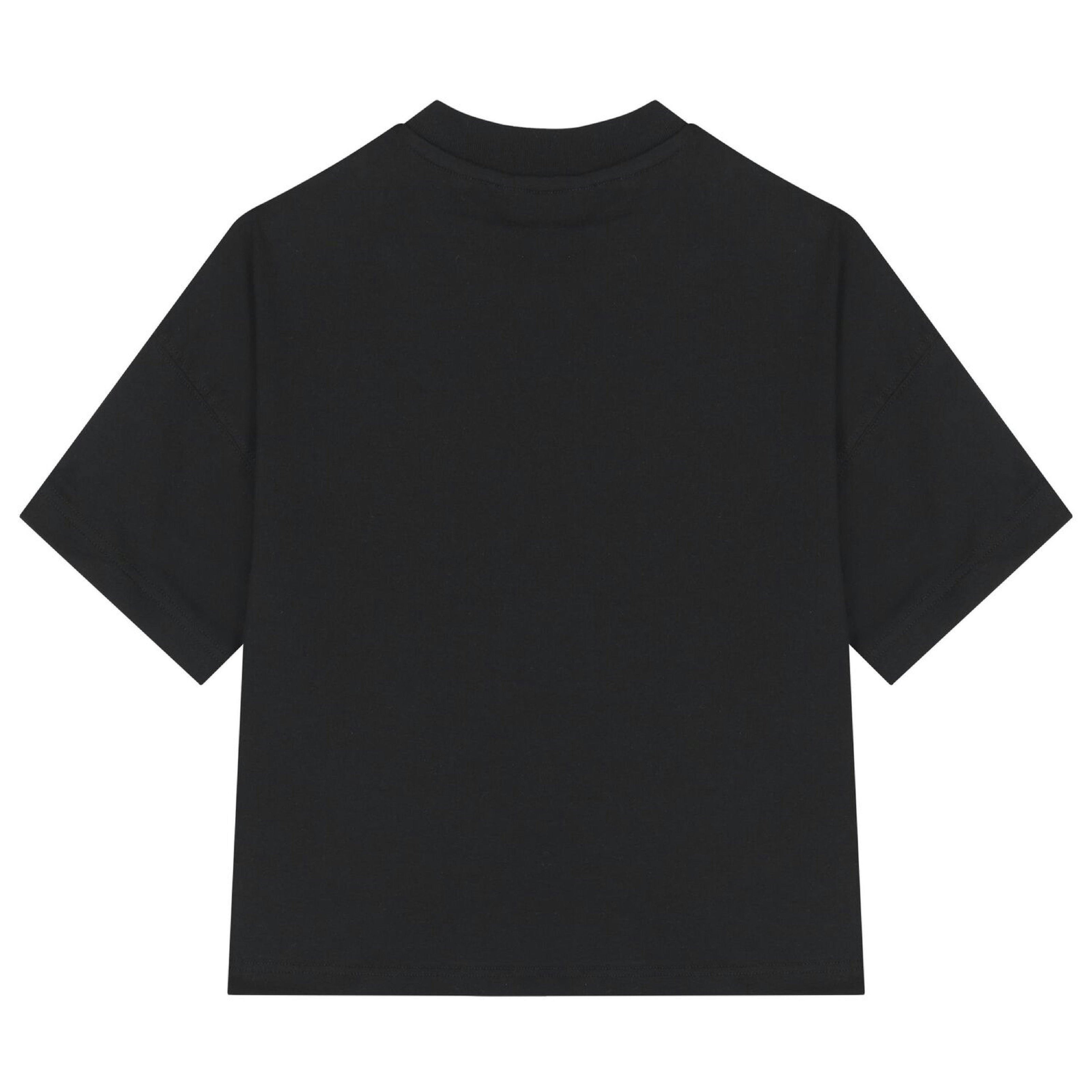 Black Teddy Bear Logo T-Shirt