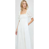 The Scarlett Nap Dress - White Broderie Voile