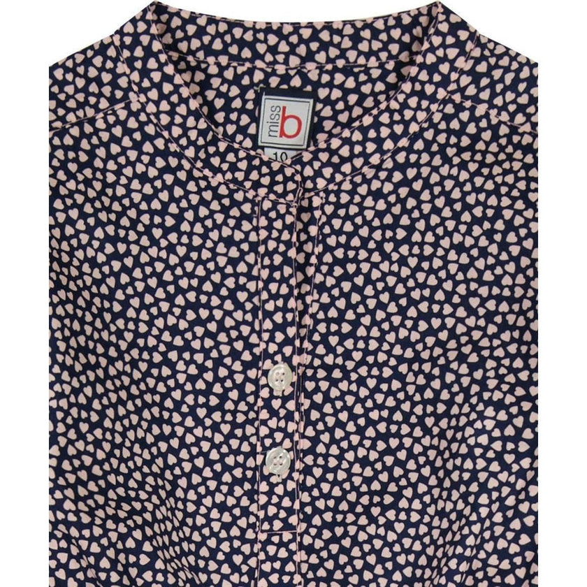 Gabriela Mini Hearts Print Circle Skirt Dress, Pink