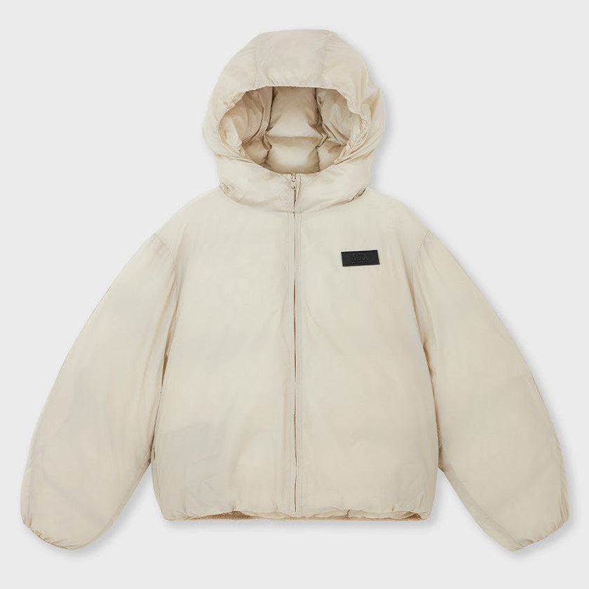 Cropped Lightweight Reversible Puffer