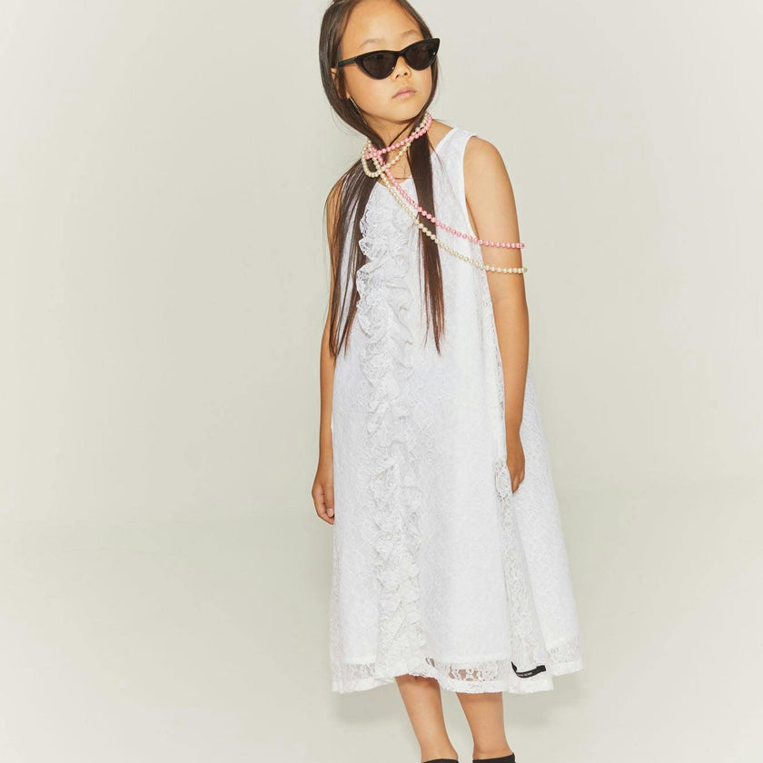 Dreamer Apron Dress White