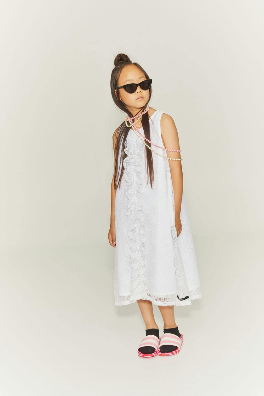 Dreamer Apron Dress White