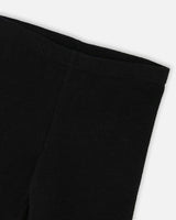 Super Soft Ribbed Leggings Black