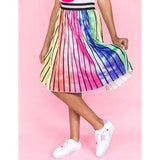 Ombre Stripe Midi Skirt