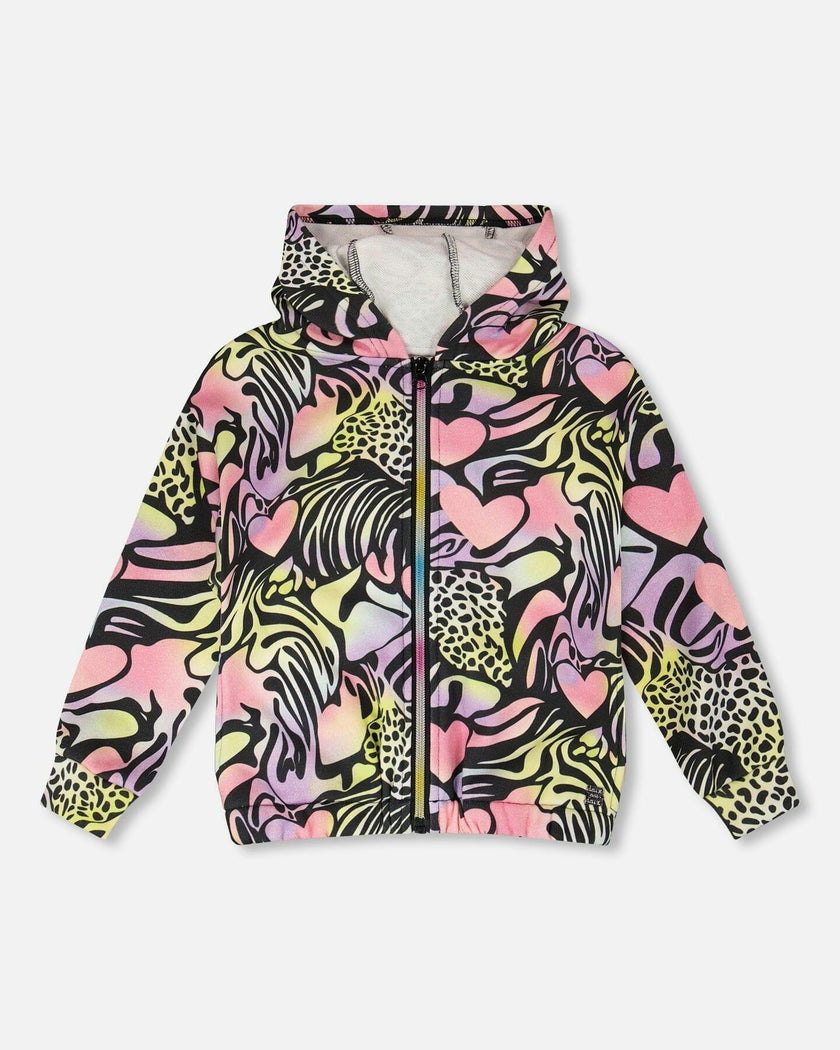 Zip Front French Terry Hoodie