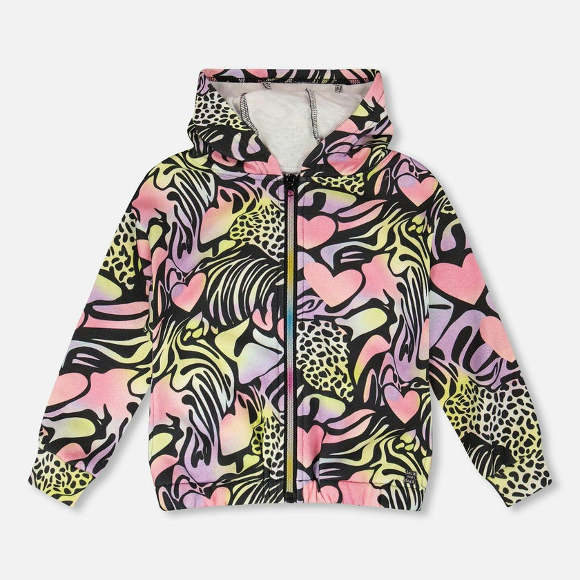 Zip Front French Terry Hoodie