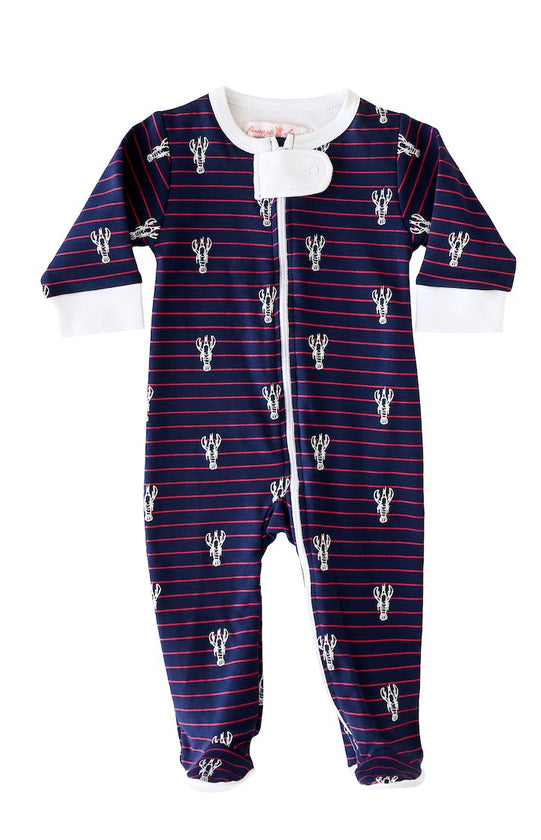 Lobster Stripe Footie