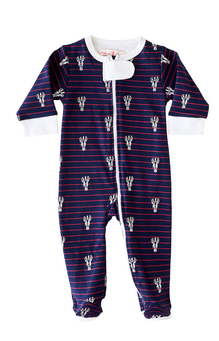 Lobster Stripe Footie