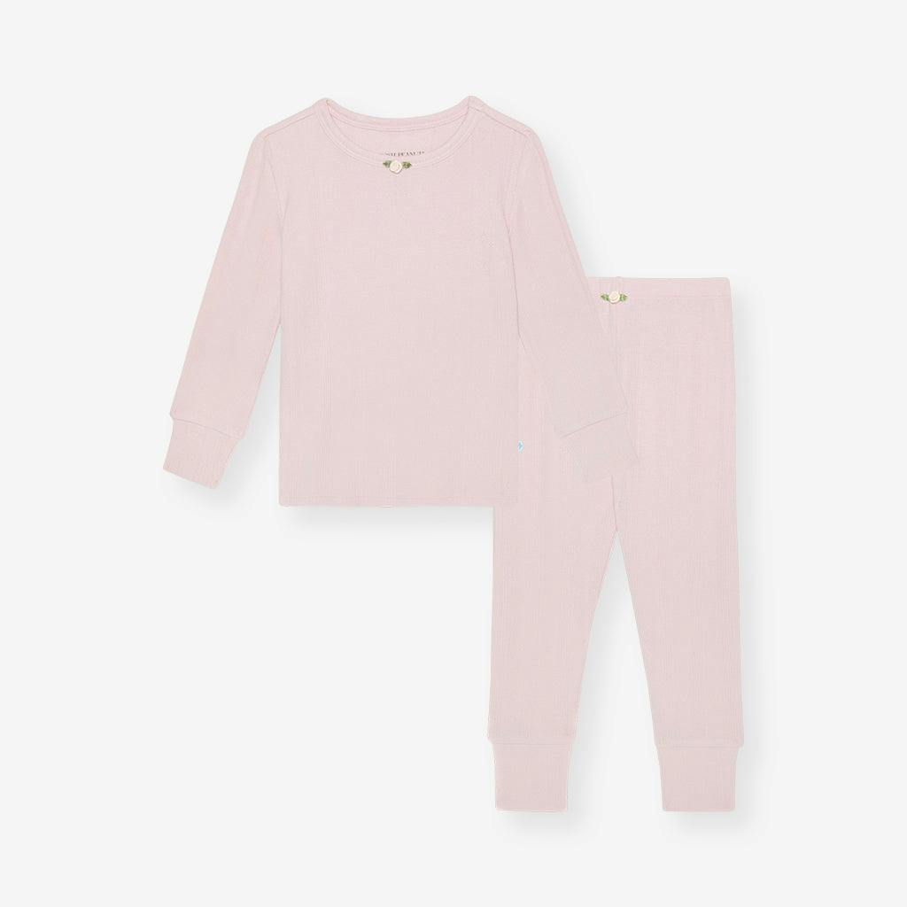 Icing Pink Pointelle Rosette Classic Pajama Set