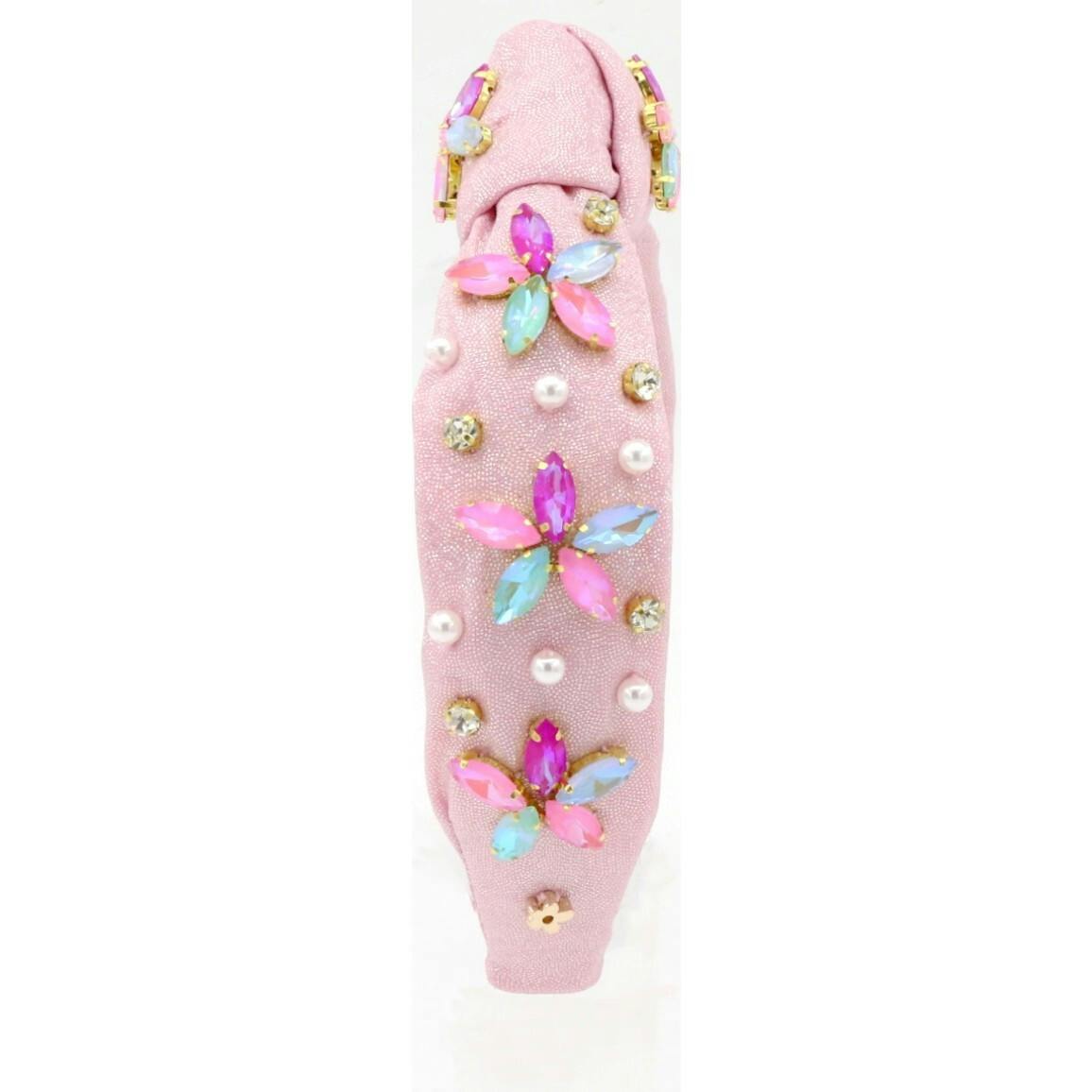 Bejeweled Flower Headband