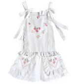 4T Drop-Waist Handkerchief Dress - Pink Daisies