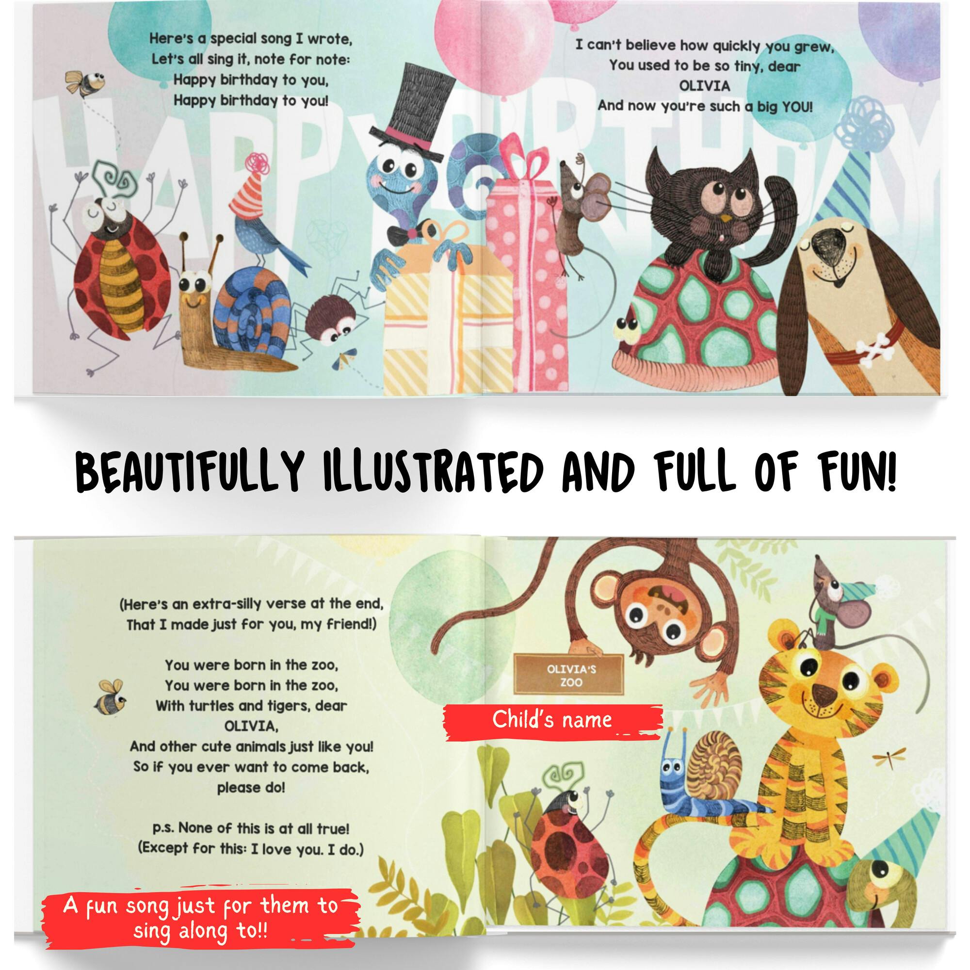 My Happy Birthday Book: Picturebook (Personalized Birthday Book)