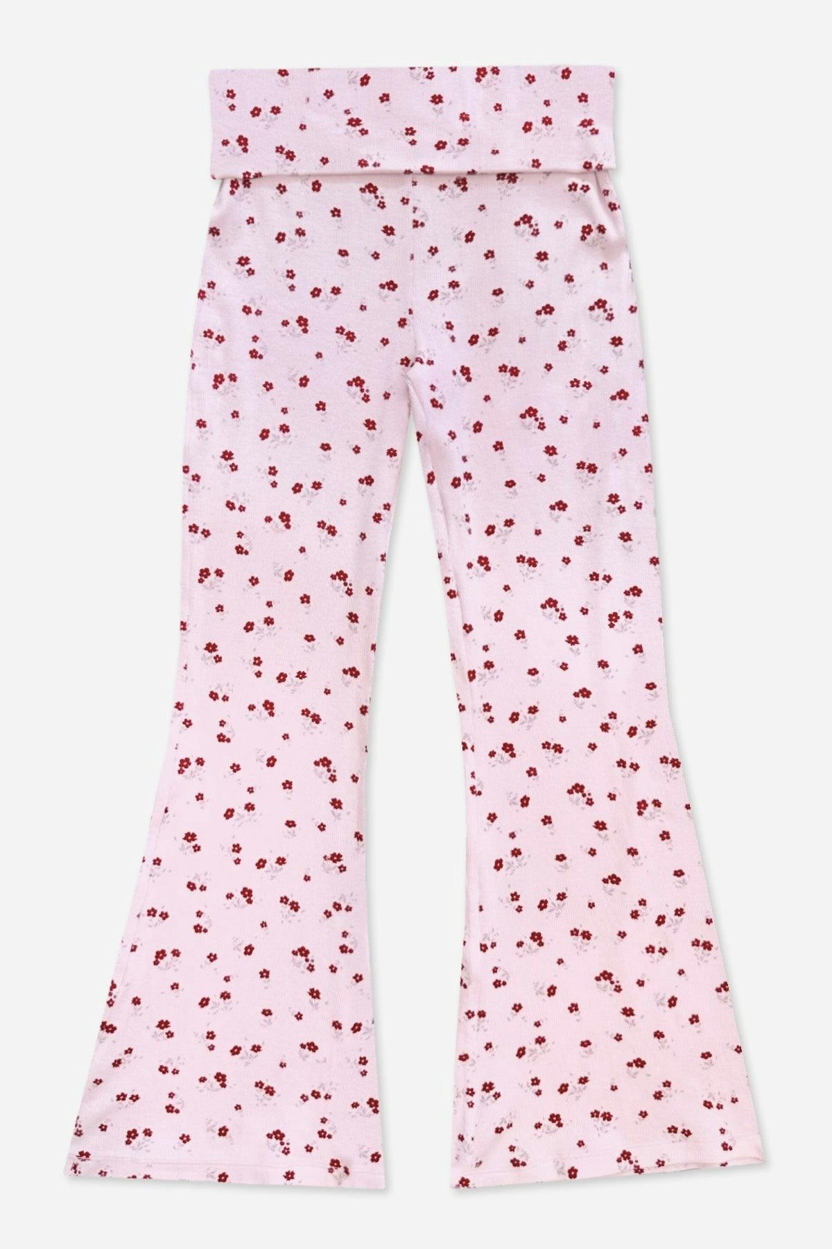 Foldover Rib Flare Legging