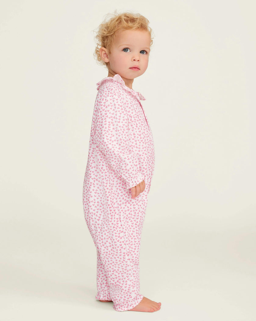Baby's Twill Madeline Romper in Sweethearts