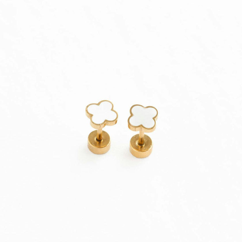 Quatrefoil Stud Earrings