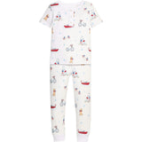 Short Sleeve Printed Jammies - Coastal Summer