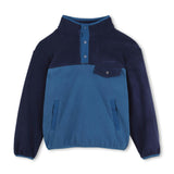 Navy Two-Tone Fleece Sweatshirt