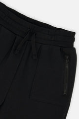Fleece Sweatpants With Pockets Black