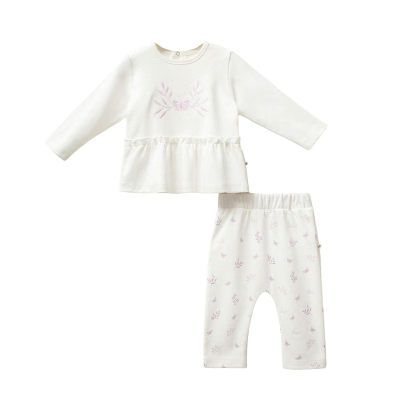 Pink Butterfly Outfit Set