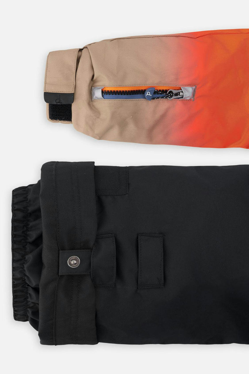Two Piece Play Snowsuit Blue And Orange Gradient