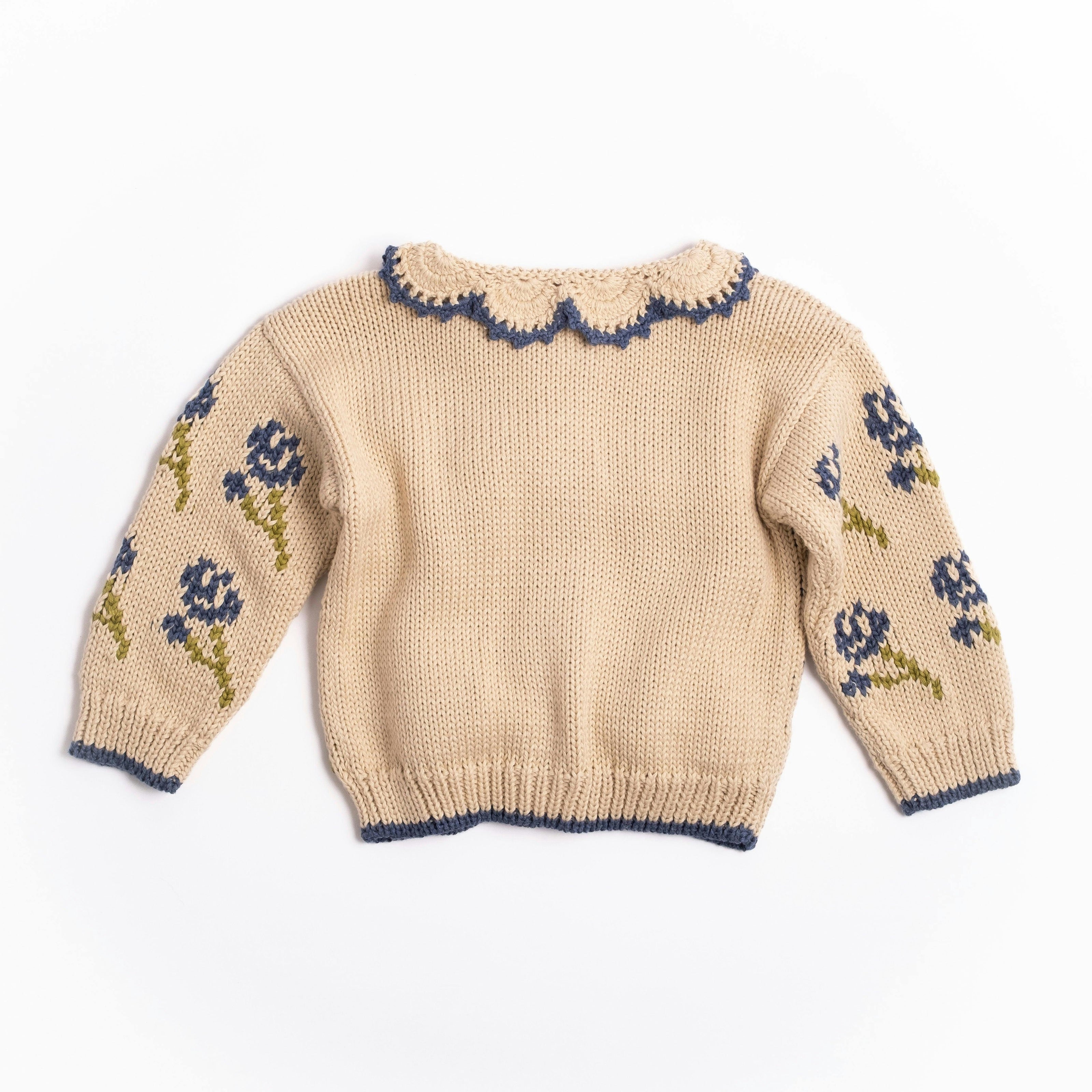 Ines Cardigan in Midnight Bloom