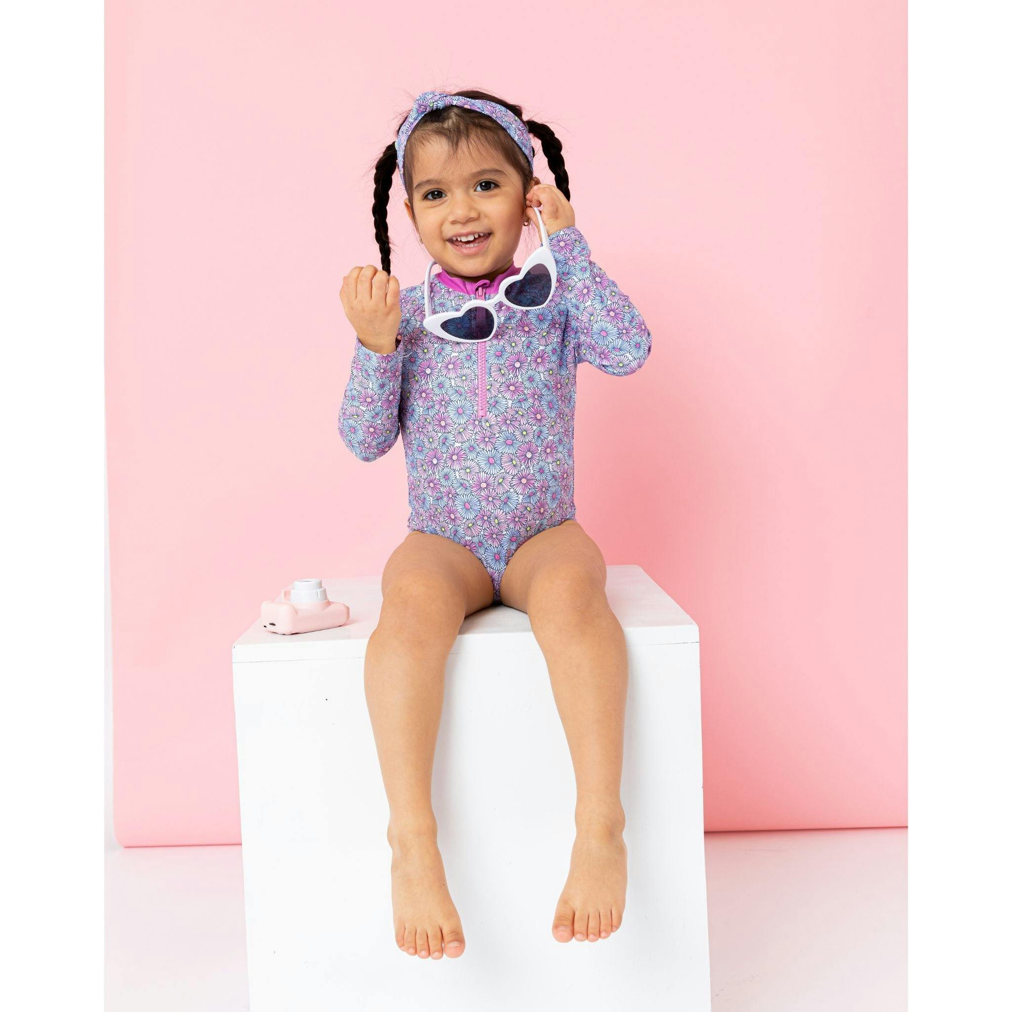 Daisy One-Piece Rashguard Set