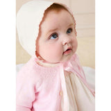 Scallop Edge Embroidered Bonnet in Pink (XS-M)