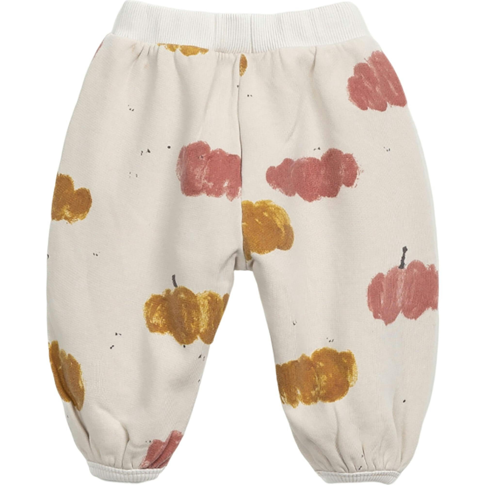 Pumpkin Graphic Print Elastic Waistband Drawstring Sweatpants