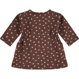 2-Buttoned Neck Long Sleeve A-Line Dress