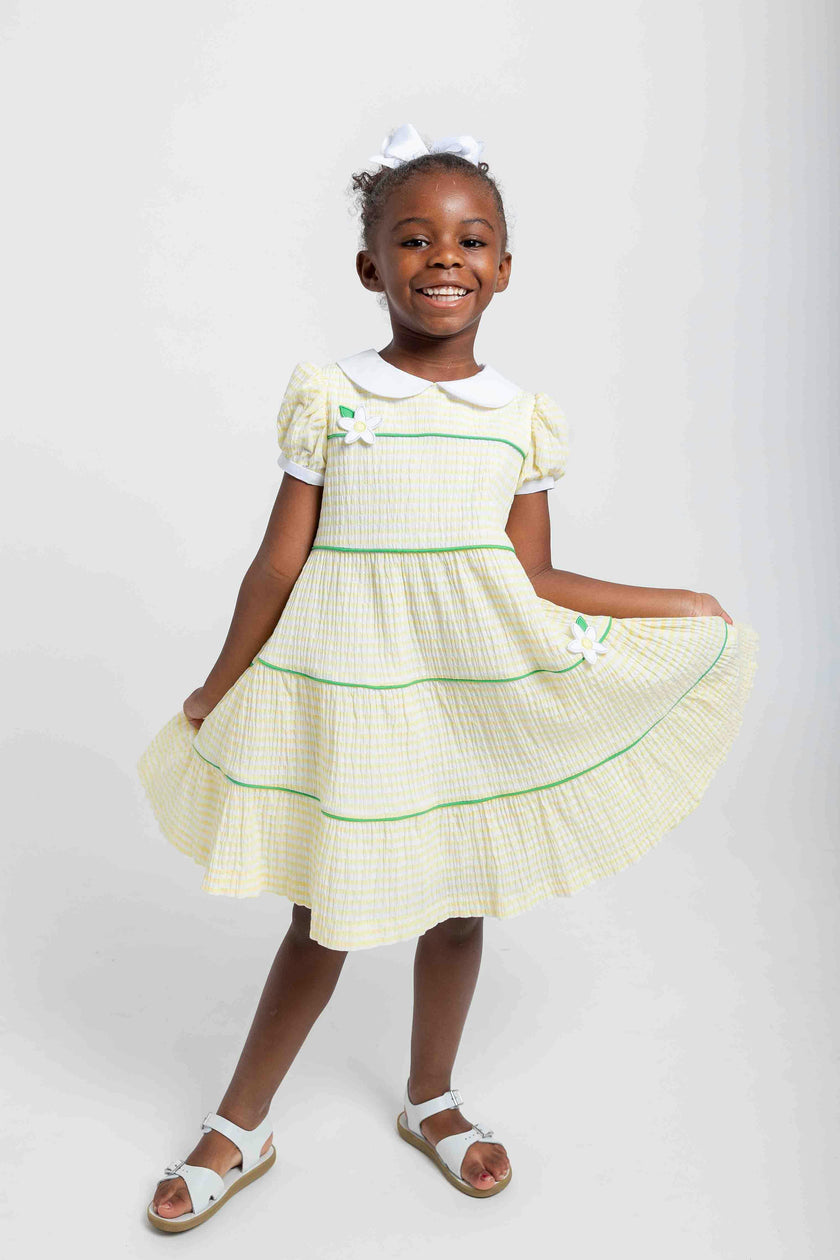 Stripe Dress With Flowers