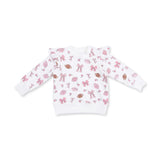 Footballs and Bows - Ruffle Sweatshirt and Fashion Cargo Pants
