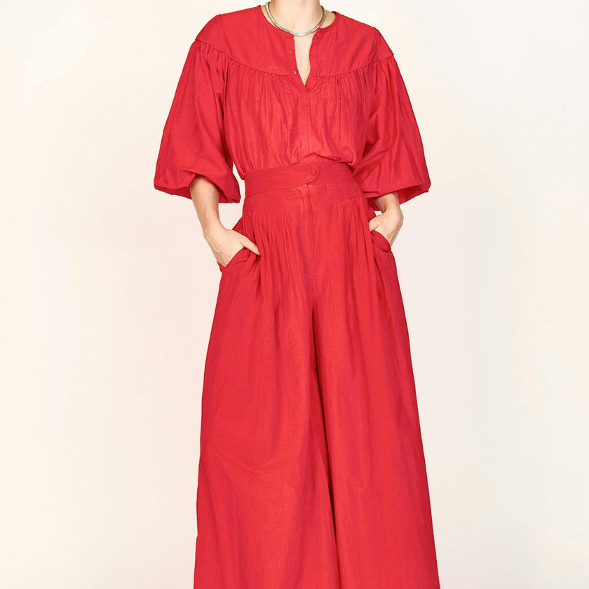 Calistoga Pant in Red