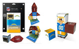NFL Los Angeles Chargers Magnetic Fan Tiles & Qubee Character Combo Set