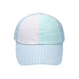 Customizable Seersucker Baseball Hat