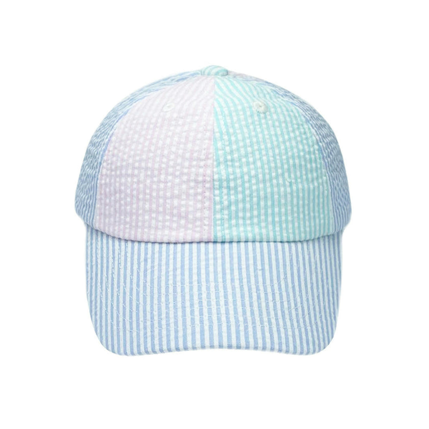 Customizable Seersucker Baseball Hat