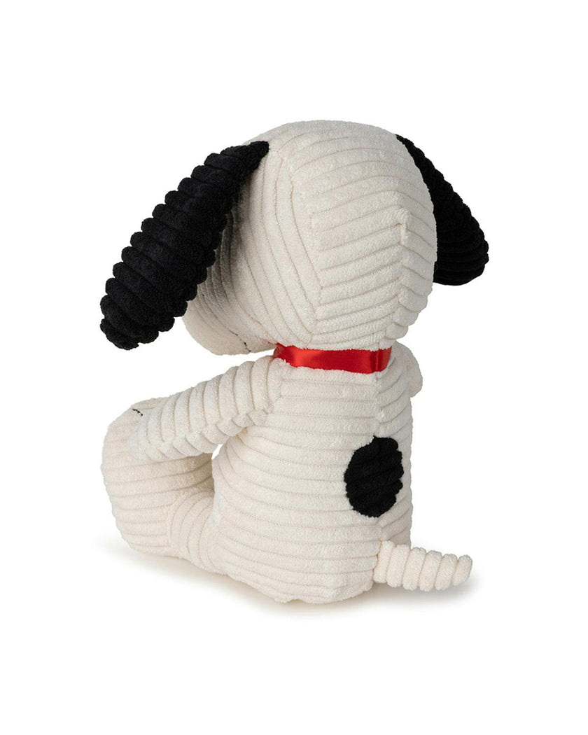 Plush PEANUTS SNOOPY ECO Corduroy Cream 7.5"