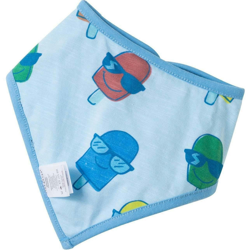 Infant Boys Henley Romper & Bib Set | Blue Ice-Pops