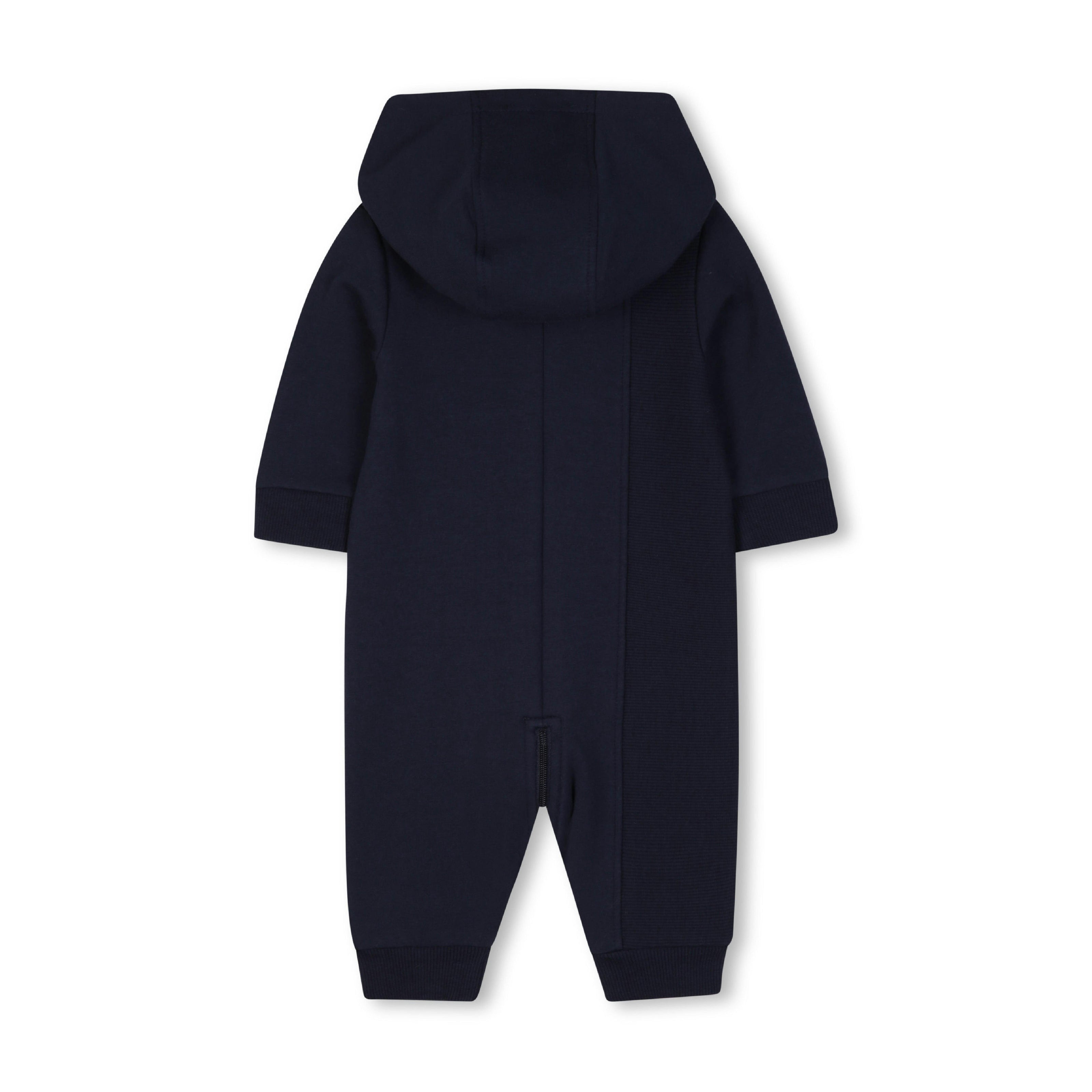 Navy Logo Baby Hooded Onesie