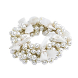 Beaded Bow Scrunchie Set