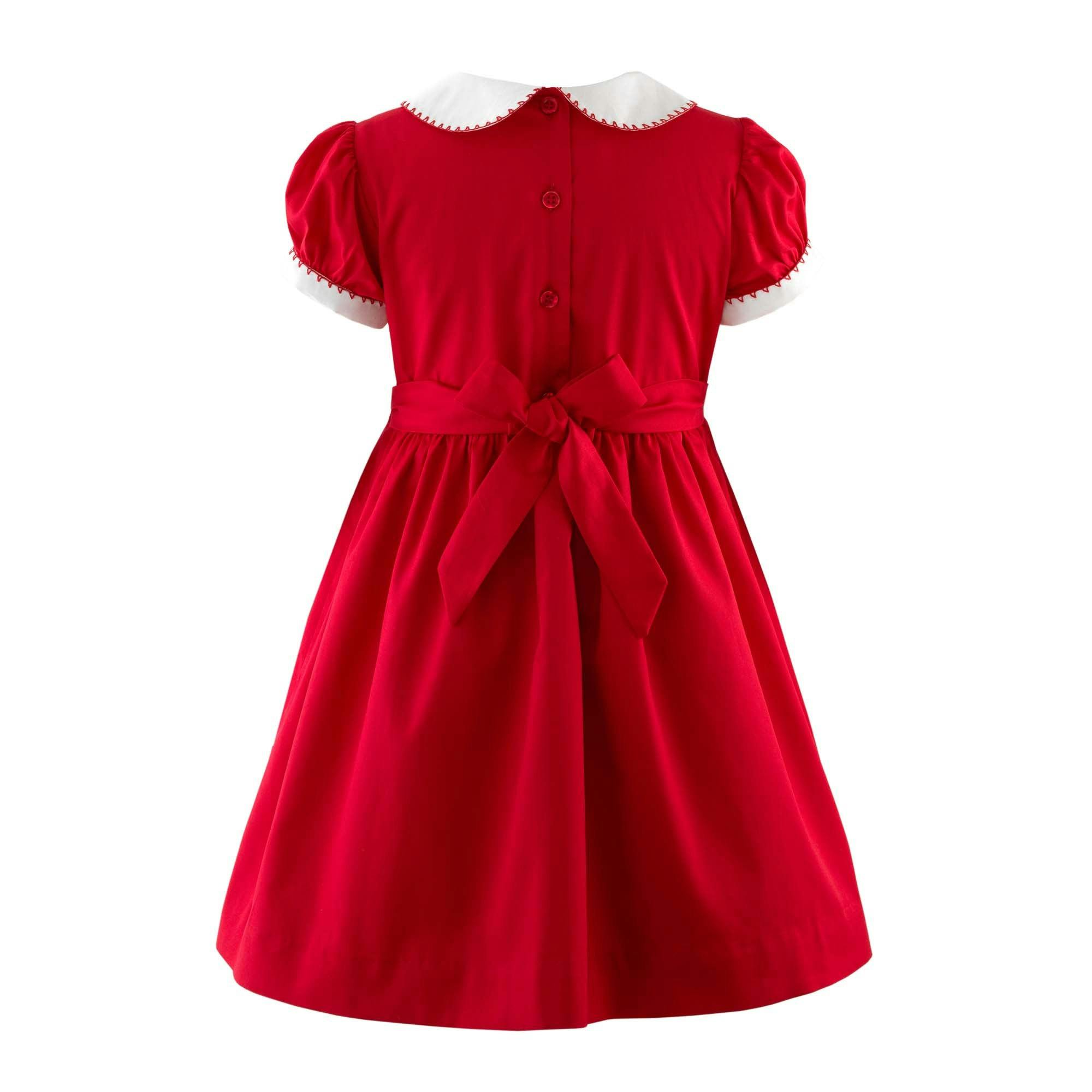 Classic Short Puff Sleeve Smocked Dress