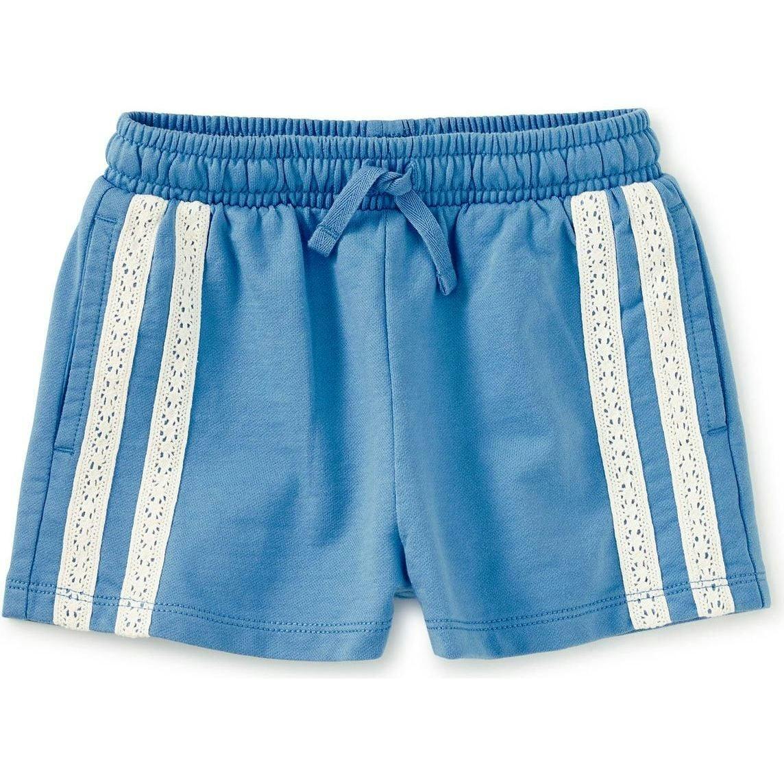 Crochet Sporty Shorts, Blue