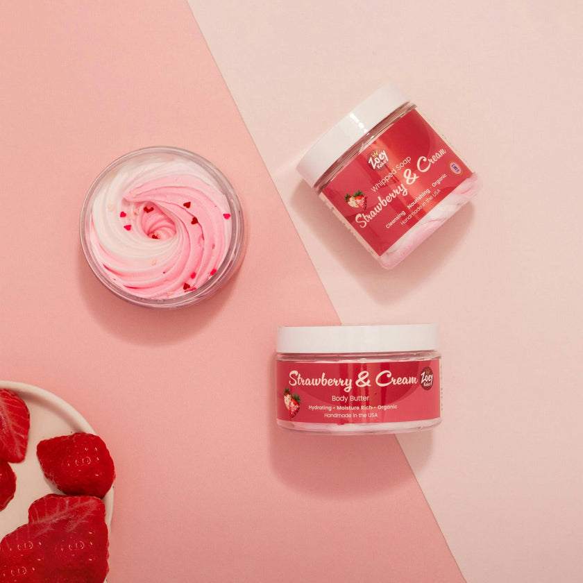 Strawberry & Cream Whipped Soap