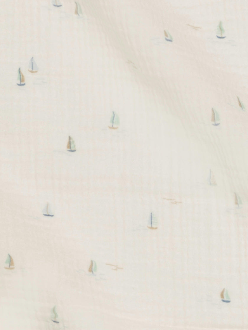 Muslin Swaddle Blanket - Marina / Sea + Dune