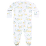 Chicks Print Smocked Footie