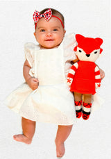 Fox Stuffed Animal | Handmade Knit Doll For Babies