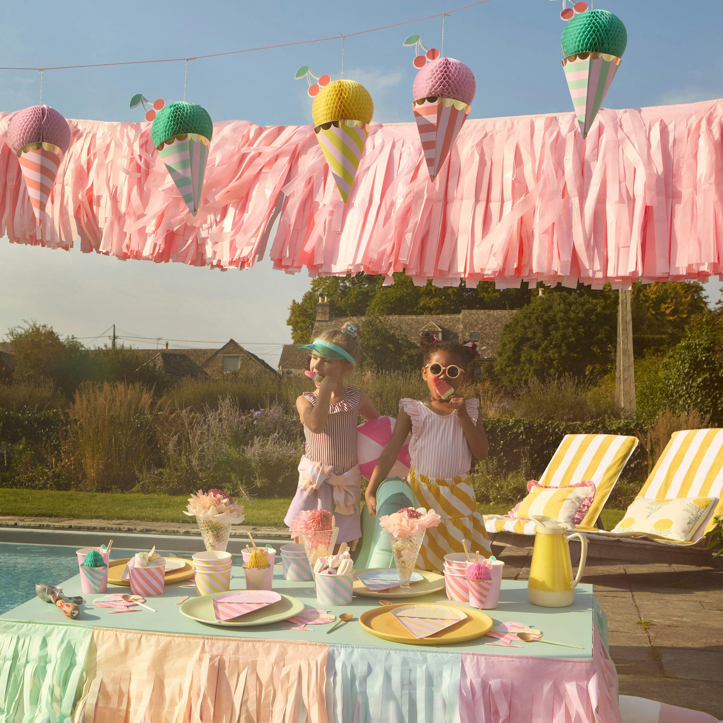 Pink Fringe Garland