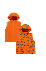 Tanner Reversible Detachable Light Puffer/Vest, Hot Rod