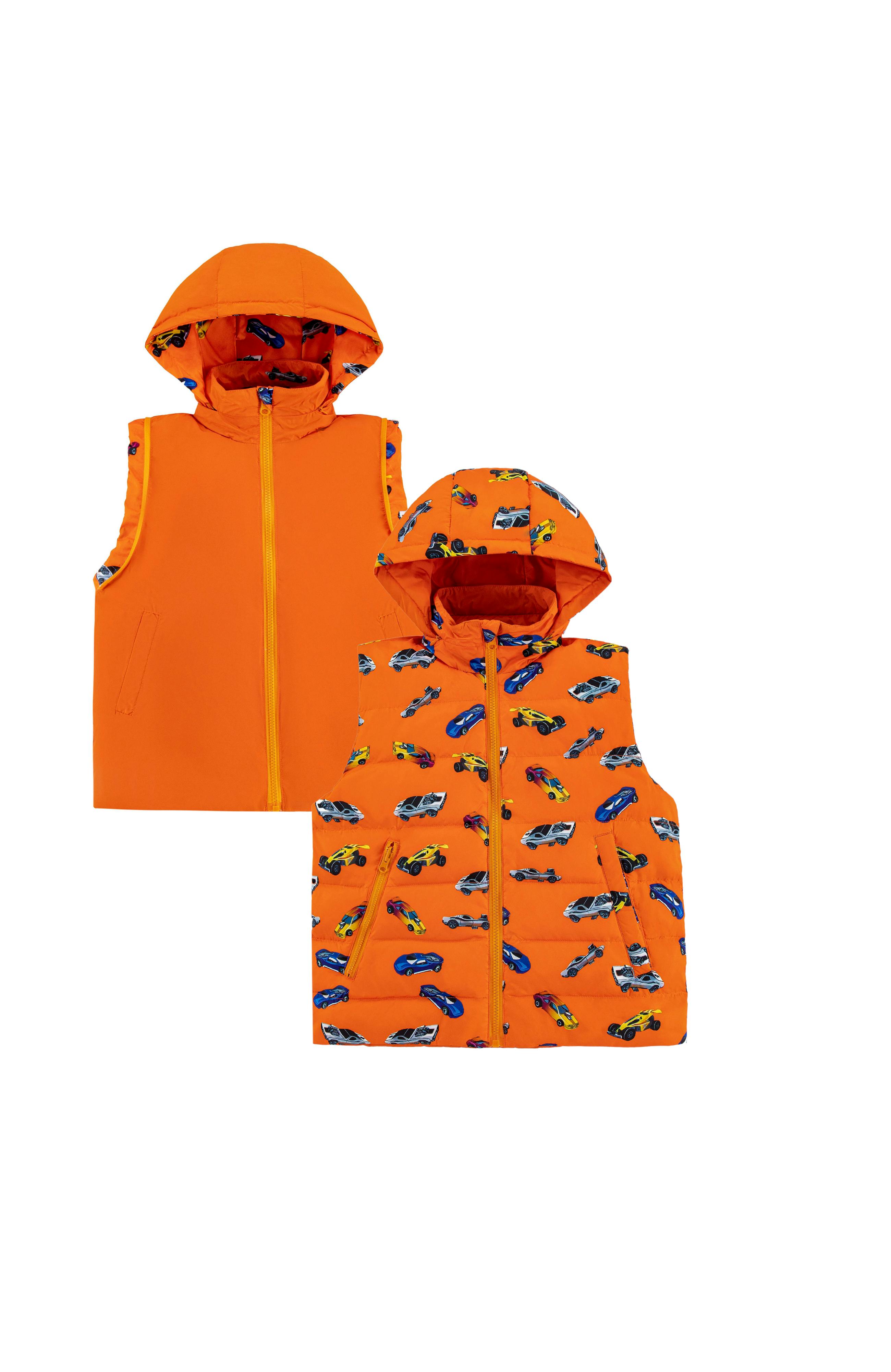 Tanner Reversible Detachable Light Puffer/Vest, Hot Rod