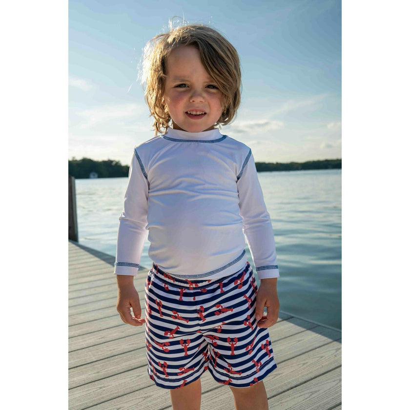 Lobster Print Swim Trunk