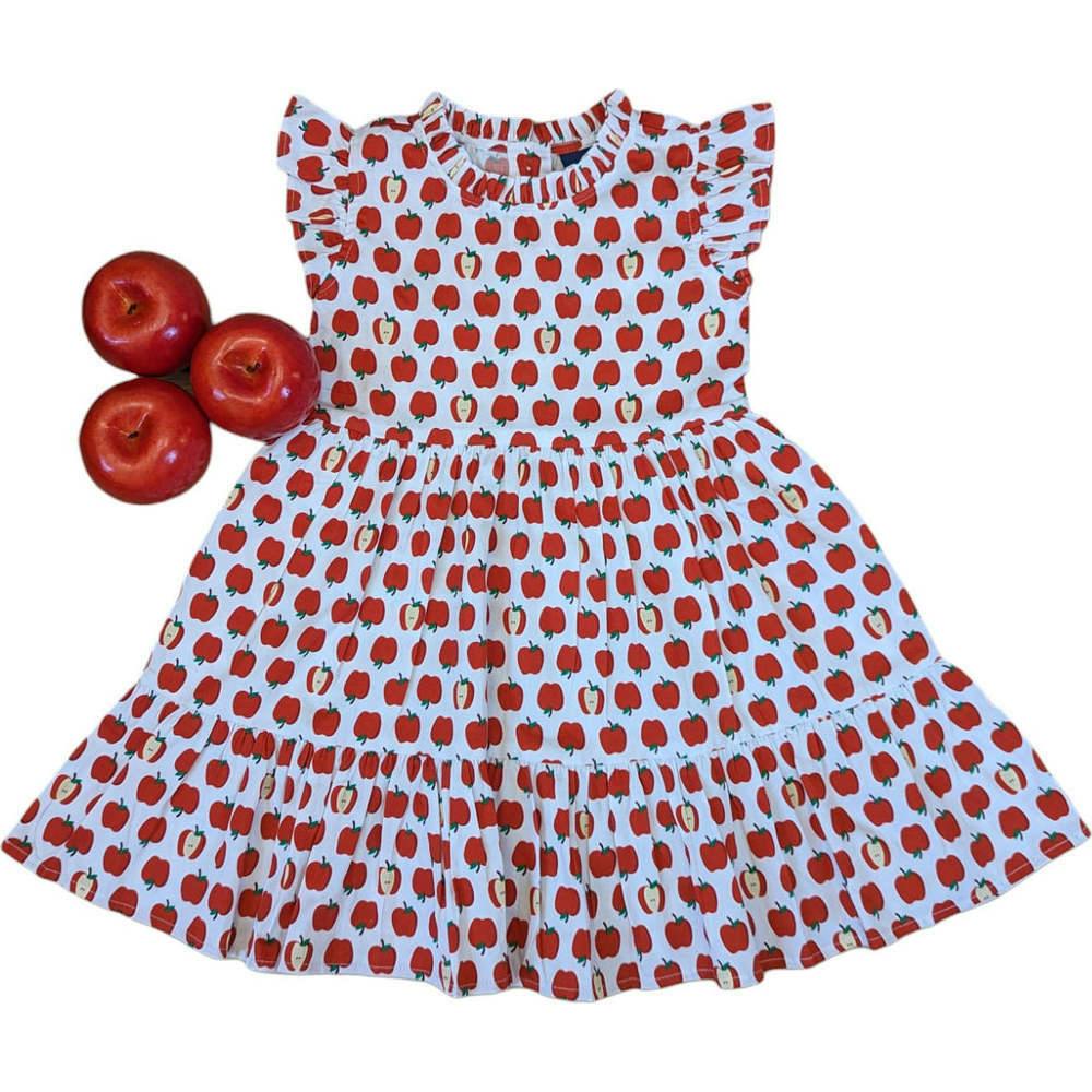 Red Delicious Ruffle Dress
